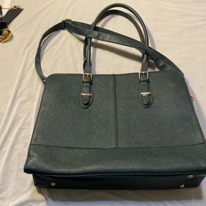 Green shoulder bag